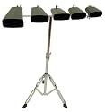 Signature Music 5 Piece Cow Bell Set with Folding Stand New CBS
