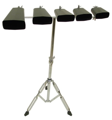 MusicalInstruments: Signature Music 5 Piece Cow Bell Set with Folding Stand New CBS