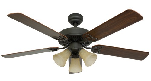 Palm Harbor Ceiling Fan 52 Bronze With Walnut Blades Reversible To