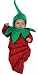 Baby's 1st Halloween Rubies Costume Co. Chili Pepper Deluxe Baby Bunting Costume, 0 to 9 Months