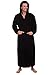 Alexander Del Rossa Mens Terry Cloth Cotton Robe with Hood, Big and Tall Bathrobe, Large-XL Black (A0127BLKXL)
