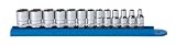 GearWrench 80302 13-Piece 1/4-Inch Drive 6-Point Standard Metric Socket Set