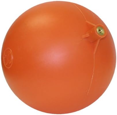 Valterra 610-8 Polyethylene Float Ball for Float Valve, Orange, 8" x 1/4"