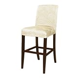 CHAMPAGNE FLORAL SLIP OVER FOR COUNTER STOOL OR BAR STOOL BY POWELL