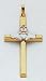 14kt Two-Tone Gold Claddagh Cross - XCH272
