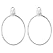 CZ Oval Sterling Silver Earrings