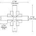 Kitchen & Housewares : "X" Connector Housing - RAH-15