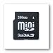 SanDisk Mini SD - Flash memory card ( SD adapter included ) - 256 MB - miniSD