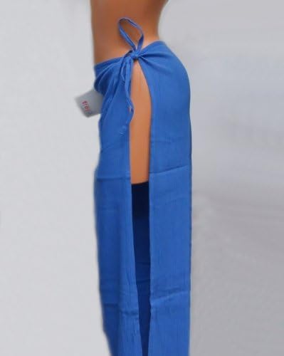 FREYA BY FOOTPRINTS BLUE COTTON STRIPE TIE WRAP PANTS/TROUSERS womens/ladies