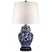 Blue and White Porcelain Temple Jar Table Lamp