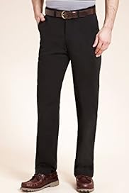 Pure Cotton Straight Leg Chinos