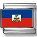 Haiti Flag Italian charm