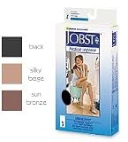 Jobst UltraSheer Knee High Moderate Compression Stockings 15-20 mmHg - Black/Large