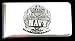 Armed Forces Sculpted Pewter Moneyclip - Navy