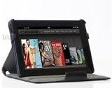 Leather Slim folio Case With Built in Stand for by BLUREX - Black