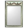 Reverse-painted mirror, 'Jade Crowns'