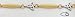 14kt Yellow & White Gold 7.25 Celtic Bracelet - SF282-725