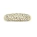 14K .30 CTW Yellow Gold Pave' Diamond Domed Ring