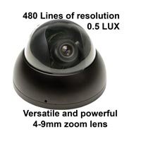 Mini Vandalproof Zoom Dome Camera