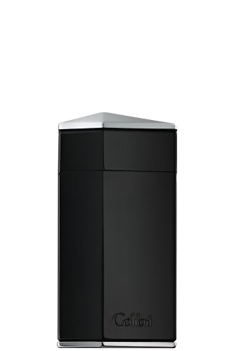 Colibri Diamond Polished Black Polished Chrome Lighter - Colibri C10001LI