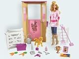 Barbie dream stable with puppy and lots of accessories