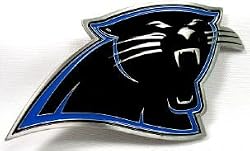 Carolina Panthers Enamel Pewter Buckle, NFL Football Buckle