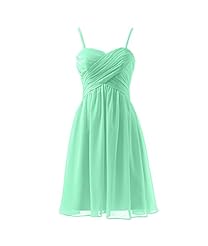 Chiffon Spaghetti Strap Cocktail Short Homecoming Dress/Bridesmaid Dress 