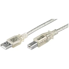Wentronic USB Kabel (A-Stecker auf B-Stecker) transparent 1m