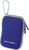 ELECOM 伸縮素材採用デジタルカメラケース(参考収納寸法60*25*90)ブルー DGB-026BU