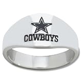 Dallas Cowboys Logo Mens Enamel Band Ring (Size 10)