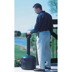 Smoker's Cease Fire - Cigarette Receptacle (Black) (16.5" W x 16.5" D x 38.5" H)