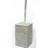DRAGONFLY brown TOILET bowl BRUSH HOLDER beige decor