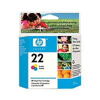 Hewlett Packard No.22 Tri-Colour Inkjet Cartridge, Ref C9352AE