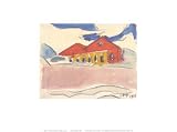 House on the Beach, c.1910 von Max Pechstein, 41x31