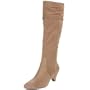 AK Anne Klein Women's Setup Western Boot,Taupe/Taupe Suede,6.5 M US