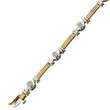 Two Tone Diamond Lavish Fancy Bracelet