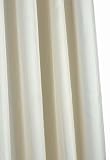 Croydex Plain Ivory Textile Shower Curtain