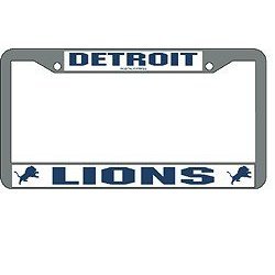 Detroit Lions NFL Metal License Plate Frame