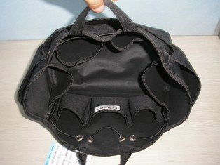 Kwiki Purse Insert Organizer BLACK Medium