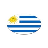 Uruguay Flag Oval Sticker