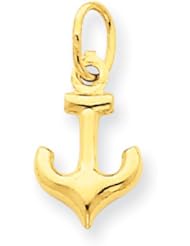 14k Yellow Gold Anchor Charm