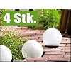 Solar-Leuchtkugel, 4er-Set, Warmwei�/Lunartec, mit D�mmerungsschalter