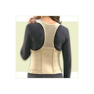 Cincher Ladies Posture Back Brace Support Belt - Tan - Medium by FLA Orthopedics