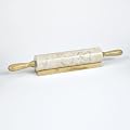 Champagne Marble Rolling Pin on Wooden Base (Total L46cm)