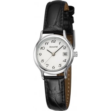 Accurist Damen-Armbanduhr Analog Leder schwarz LS632 Preisvergleich