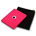 APPLE IPAD 3 PC EXECUTIVE ACCESSORY PACK - RED FROSTED GEL CASE,  SCREEN PROTECTOR, BLACK POUCH PART OF THE QUBITS ACCESSORIES RANGE