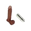 Doc Johnson Vac-U-Lock 8" Realistic Tan Dildo Adult Sex Toy Kit