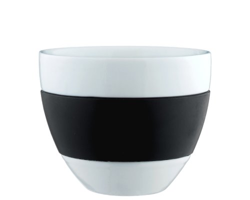 Koziol Milchkaffee-Tasse Aroma solid schwarz