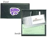 Kansas State Wildcats Embroidered Leather Checkbook Cover - COLLEGE ATHLETICS Sports Merchandise