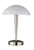 Trio Touch-Me Tischleuchte mit Alabasterglasschirm altmessing